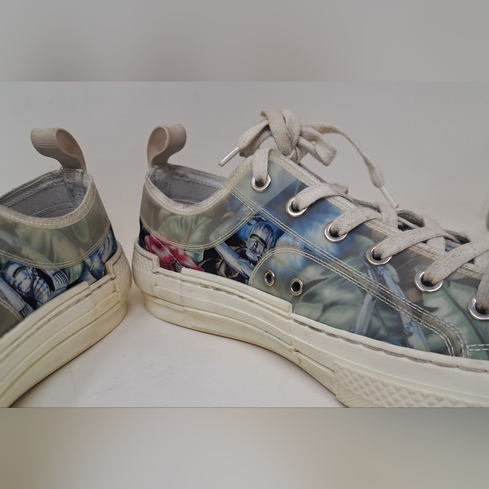 Dior x Sorayama Men's B23 Robot Floral Sneaker Shoes Lace Ups Size 8 US 41 EU - Picture 7 of 16